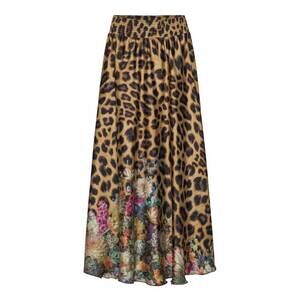 NEW KARMAMIA women's savannah skirt in flower leopard